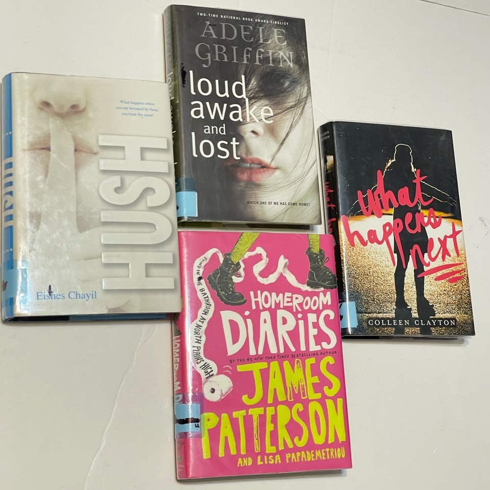 Set of Four Teenagers/Adults Hardcover Books, Loud Awake and Lost